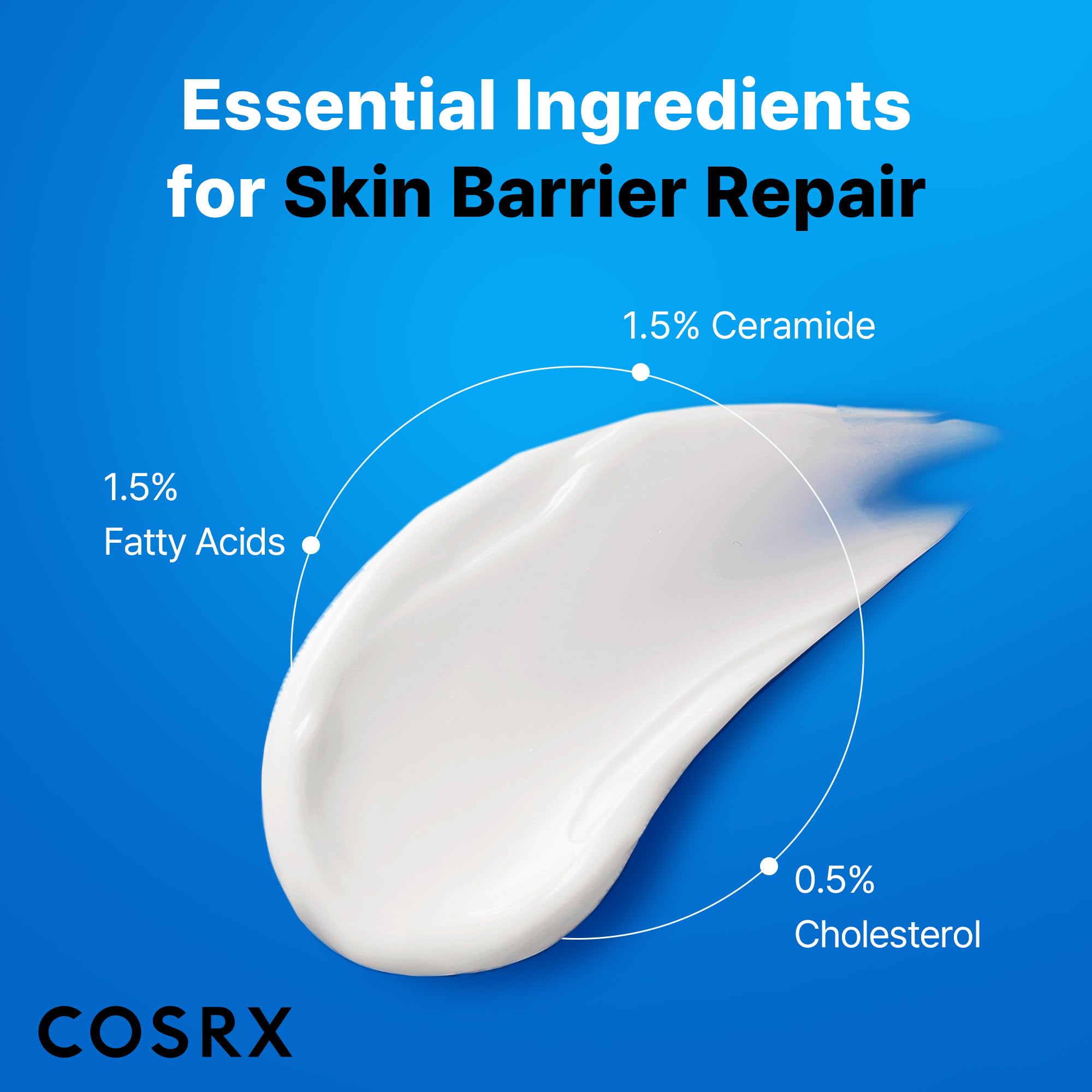 COSRX close-up silky texture ready for quick absorption into skin