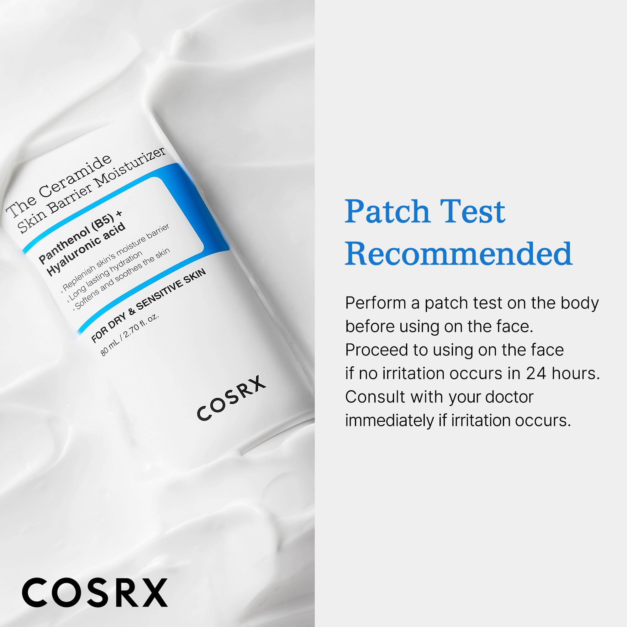 COSRX compact display illustrating travel-friendly 2.7 fl oz size