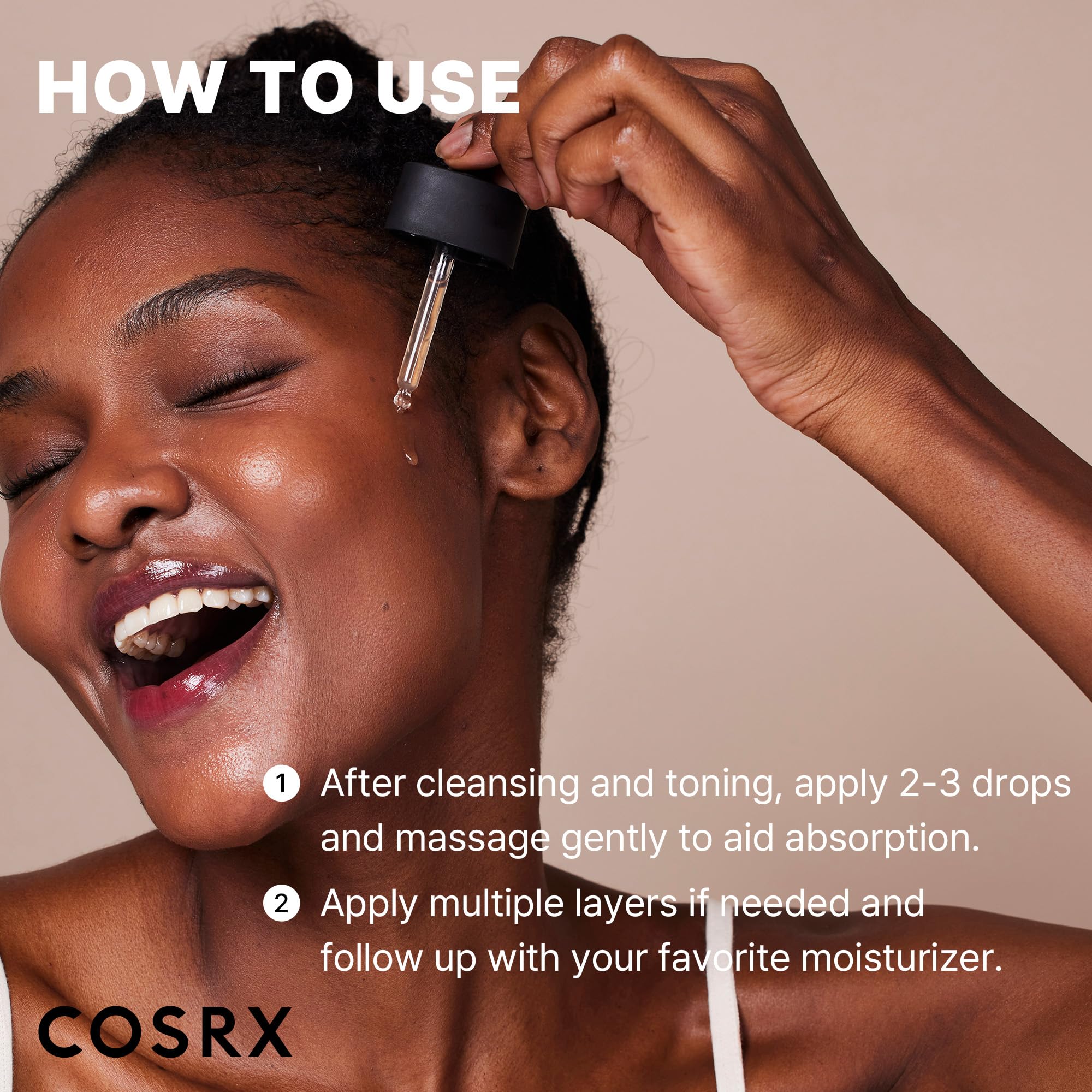 COSRX Fast-absorbing texture provides non-sticky feel suitable for acne-prone skin