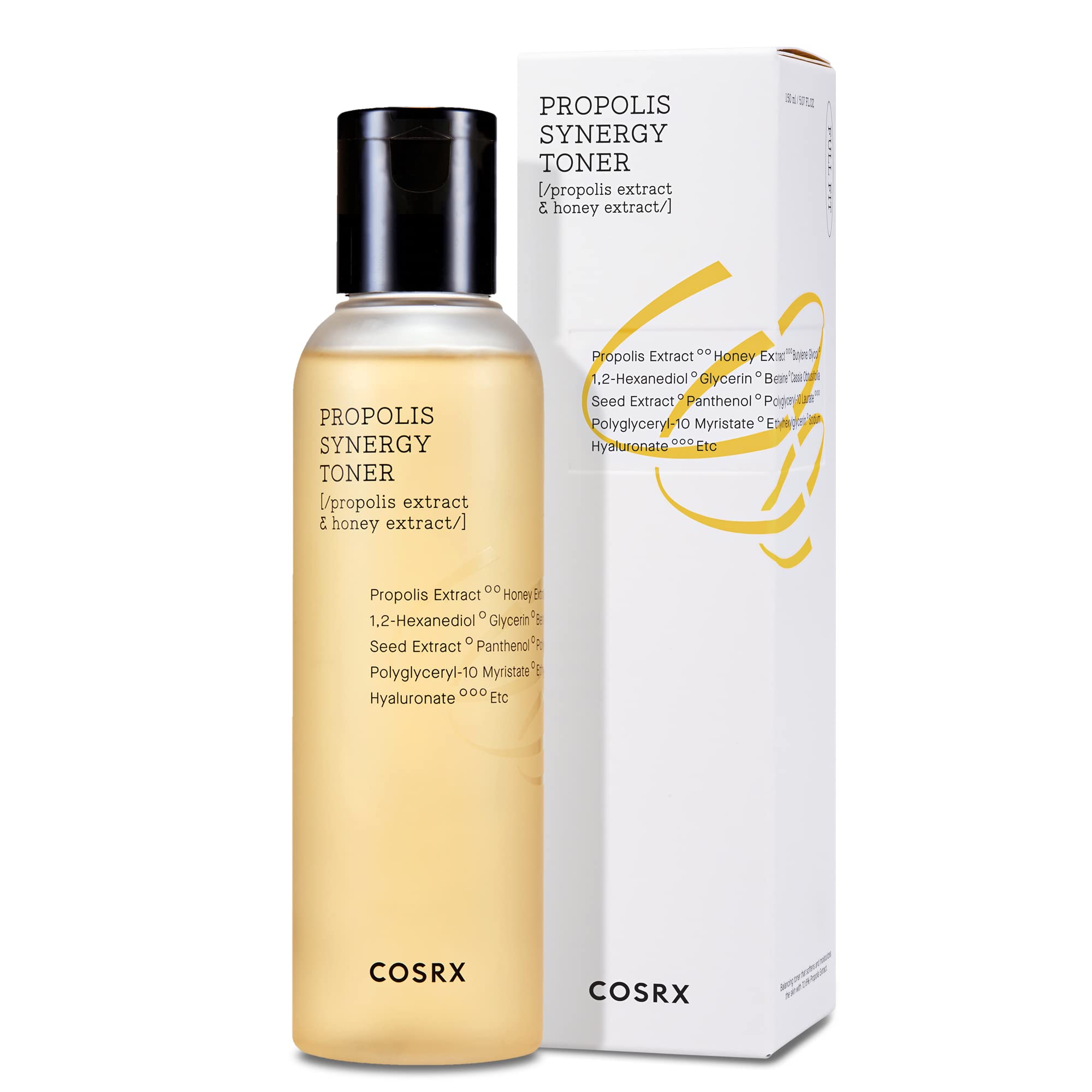 cosrx-full-fit-propolis-synergy-toner-after-cleansing shows refreshed, hydrated complexion.