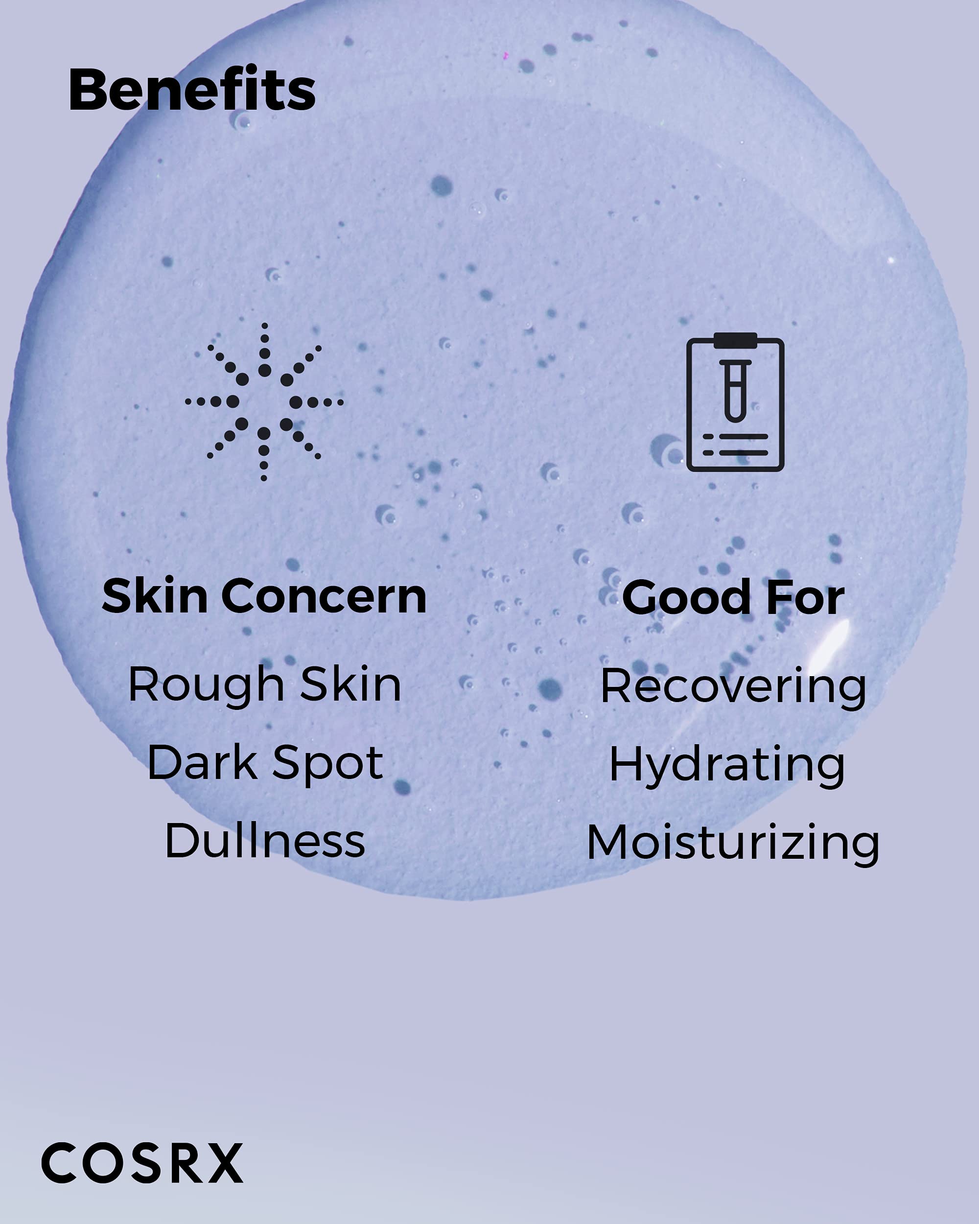 COSRX Galactomyces Toner label and ingredients emphasis on filtrate.