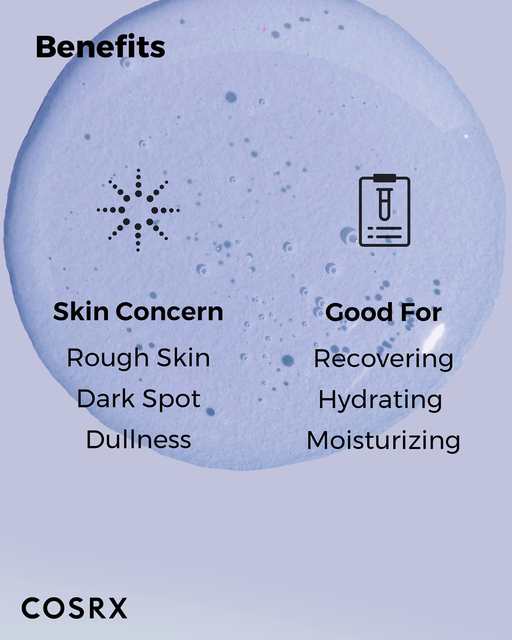 COSRX Galactomyces Toner label and ingredients emphasis on filtrate.