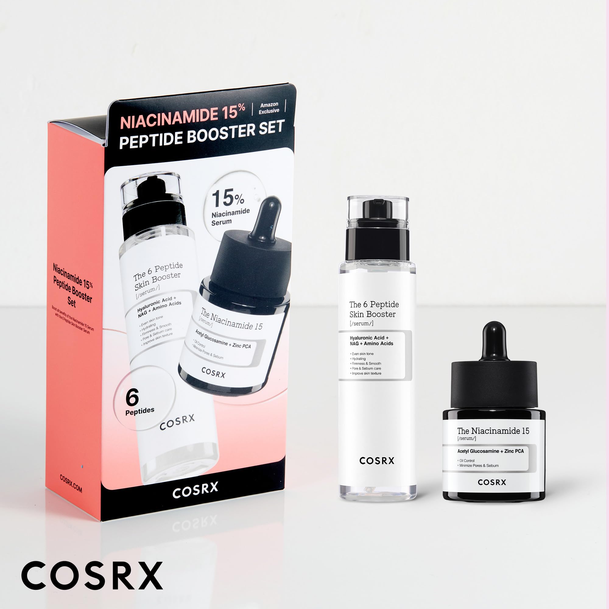 COSRX Gift-set packaging display highlights a presentable skincare gift.