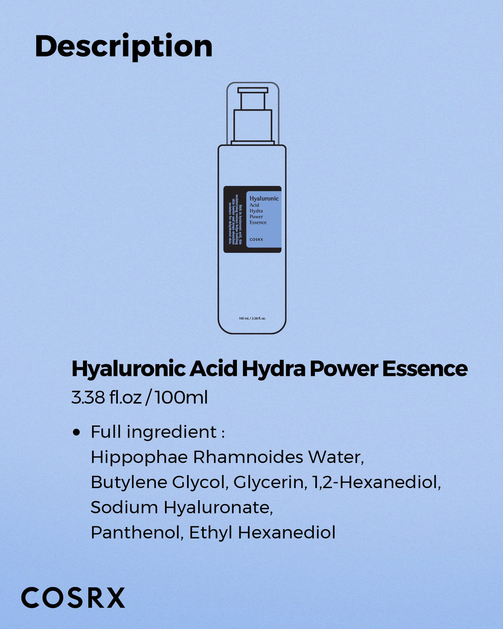 COSRX Hyaluronic Acid Toner dermatologist-tested formula supports sensitive-skin comfort.