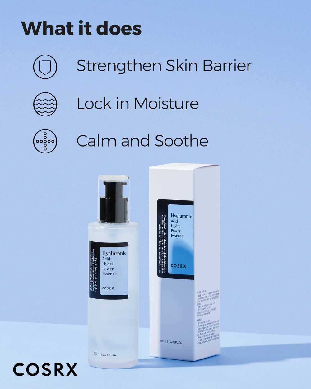 COSRX Hyaluronic Acid Toner texture-drop shows light, hydrating essence for the skin.