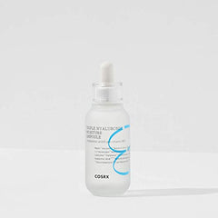 COSRX Hydrium ampoule texture close-up shows fast-absorbing refreshing serum