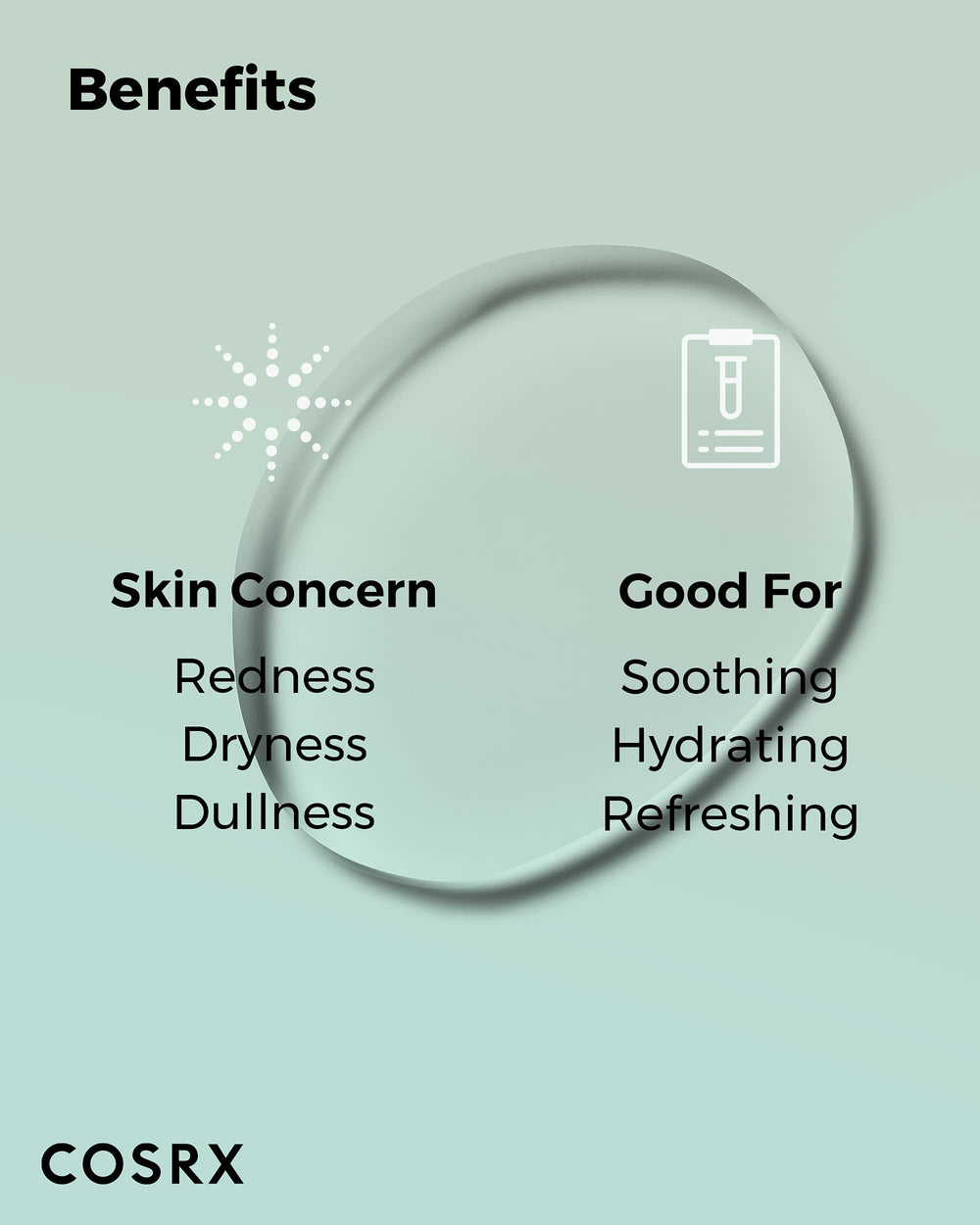 COSRX Not-tested-on-animals cruelty-free logo reinforces COSRX brand values.
