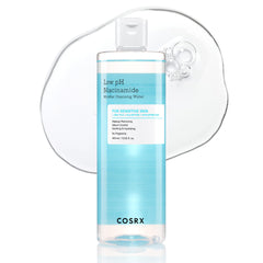 COSRX Low pH Niacinamide Micellar Cleansing Water bottle for gentle makeup removal