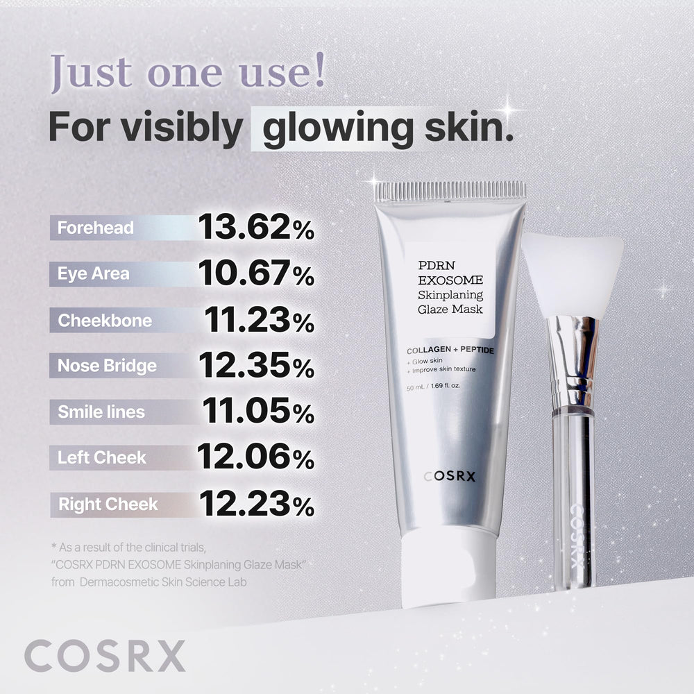 COSRX mask thin layer on hand with scale for correct application and coverage guidance