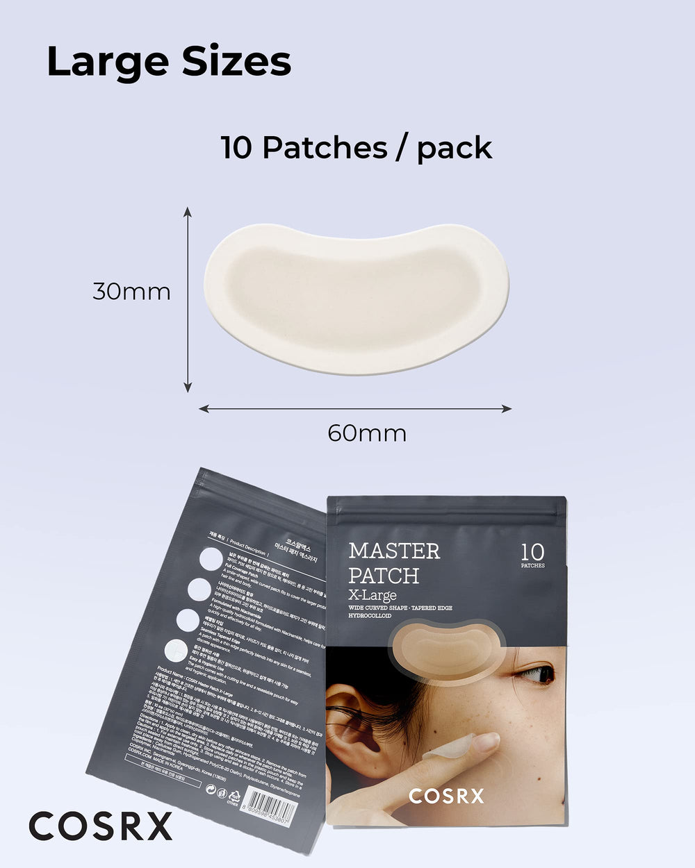 COSRX Master Patch Intensive overnight-wear patch stays on skin through the night