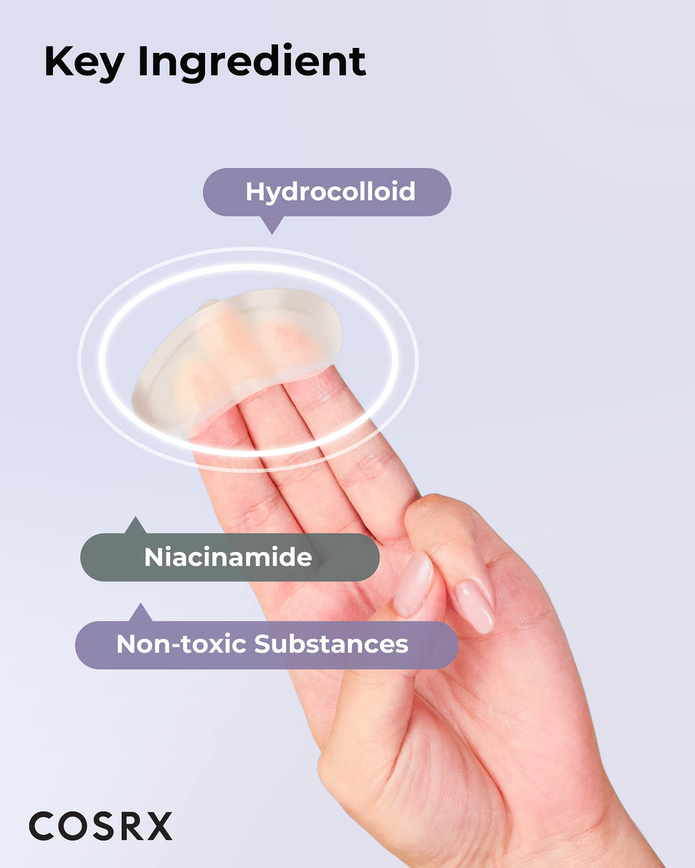 COSRX Master Patch Intensive pimples-application demonstrates precise placement for targeted care
