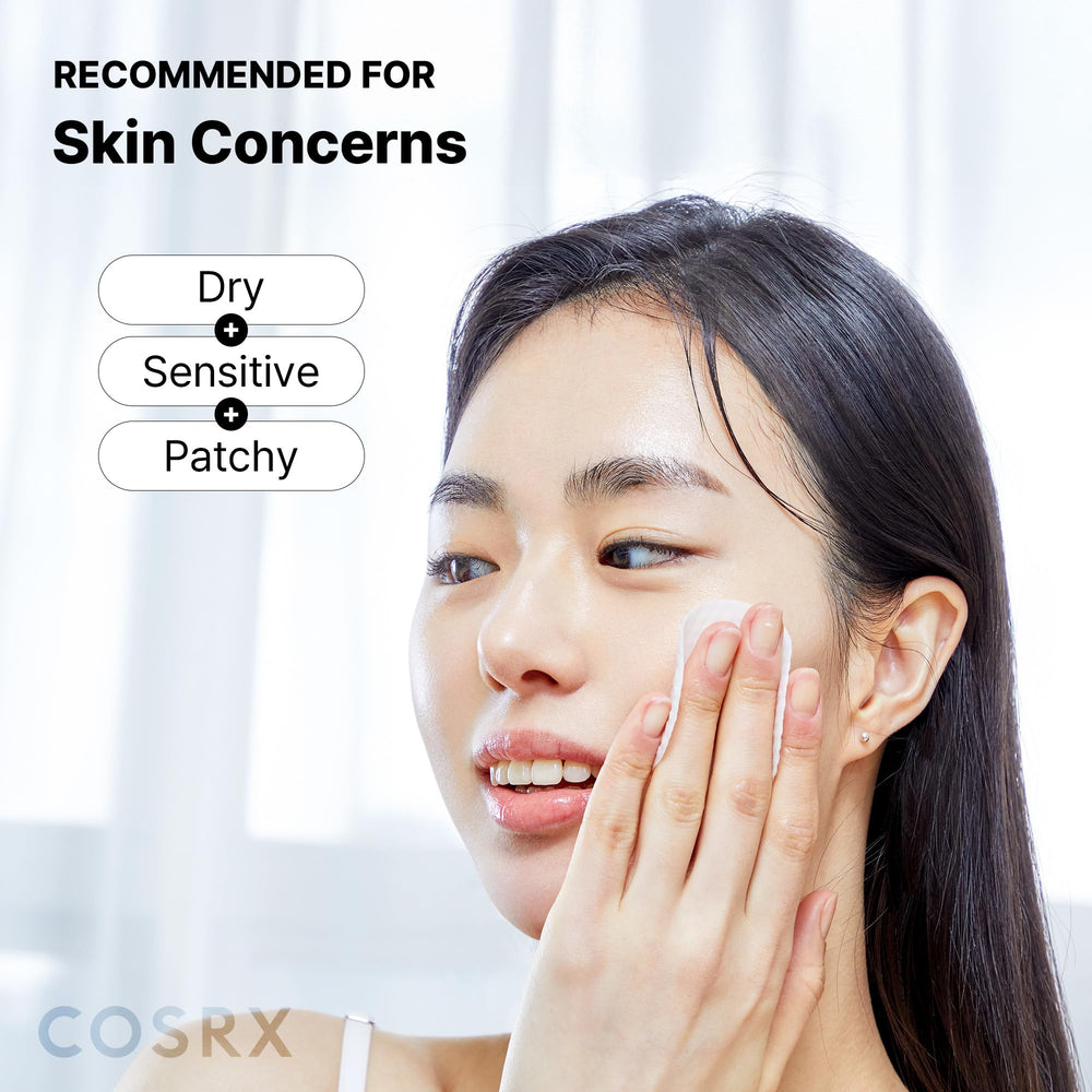 COSRX Moisture Up Pads with 0.5% BHA for surface exfoliation.