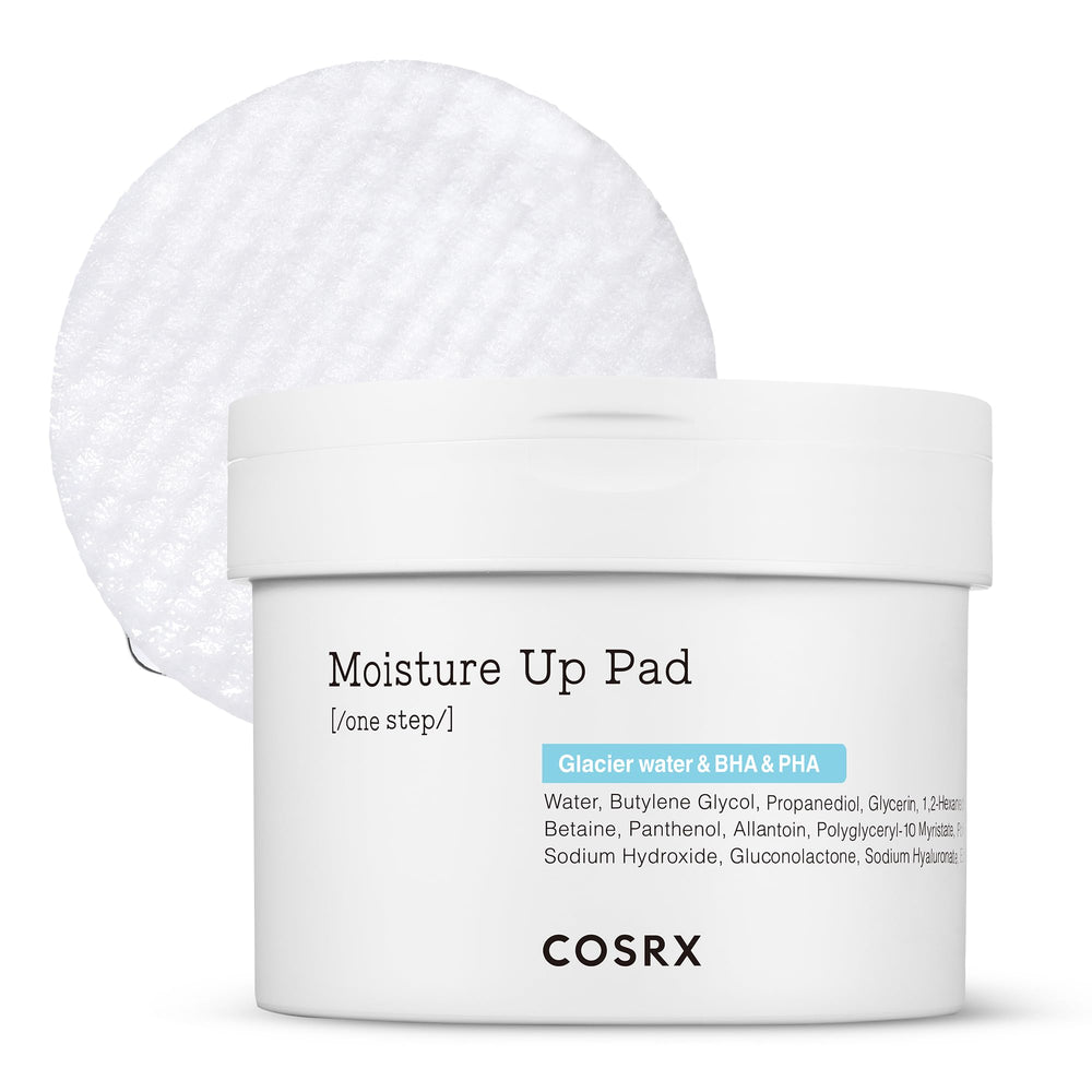 COSRX Moisture Up Pads pack ready for daily exfoliation and hydration.