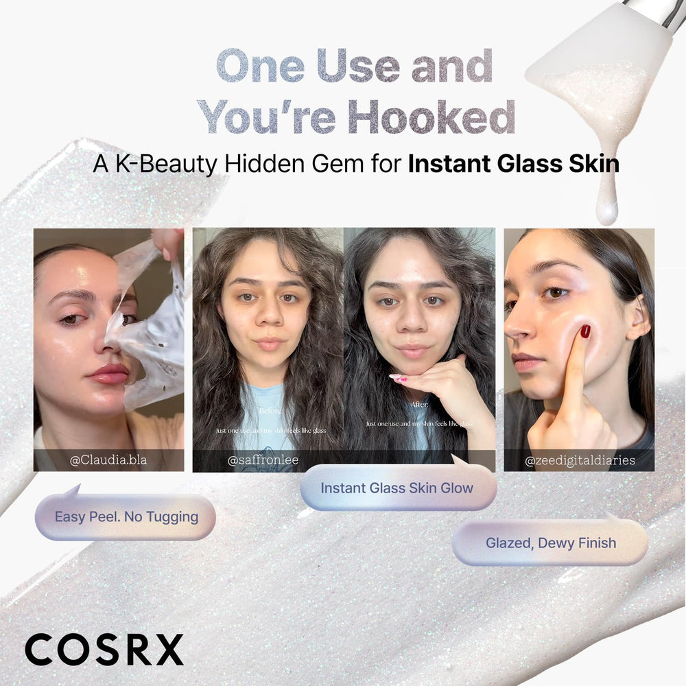 COSRX open jar revealing smooth mask texture to illustrate spreadability and finish