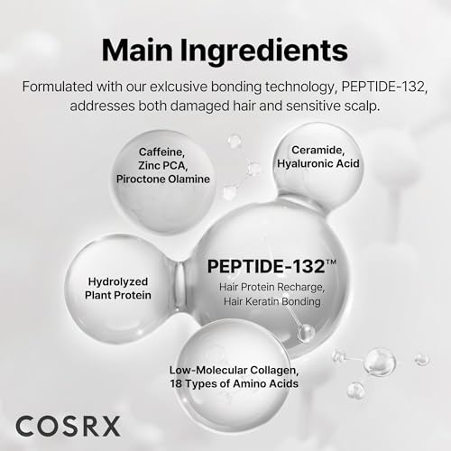 COSRX PEPTIDE-132 lather cleansing buildup in hair.