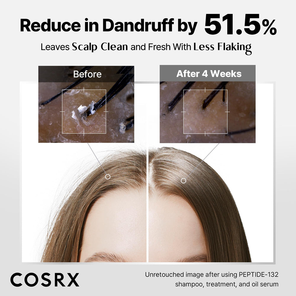 COSRX PEPTIDE-132 Shampoo lather close-up shows thorough cleansing