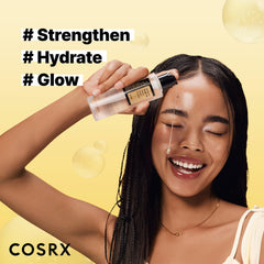 COSRX Snail Mucin 96% peptide booster toner-serum drops targeting elasticity.