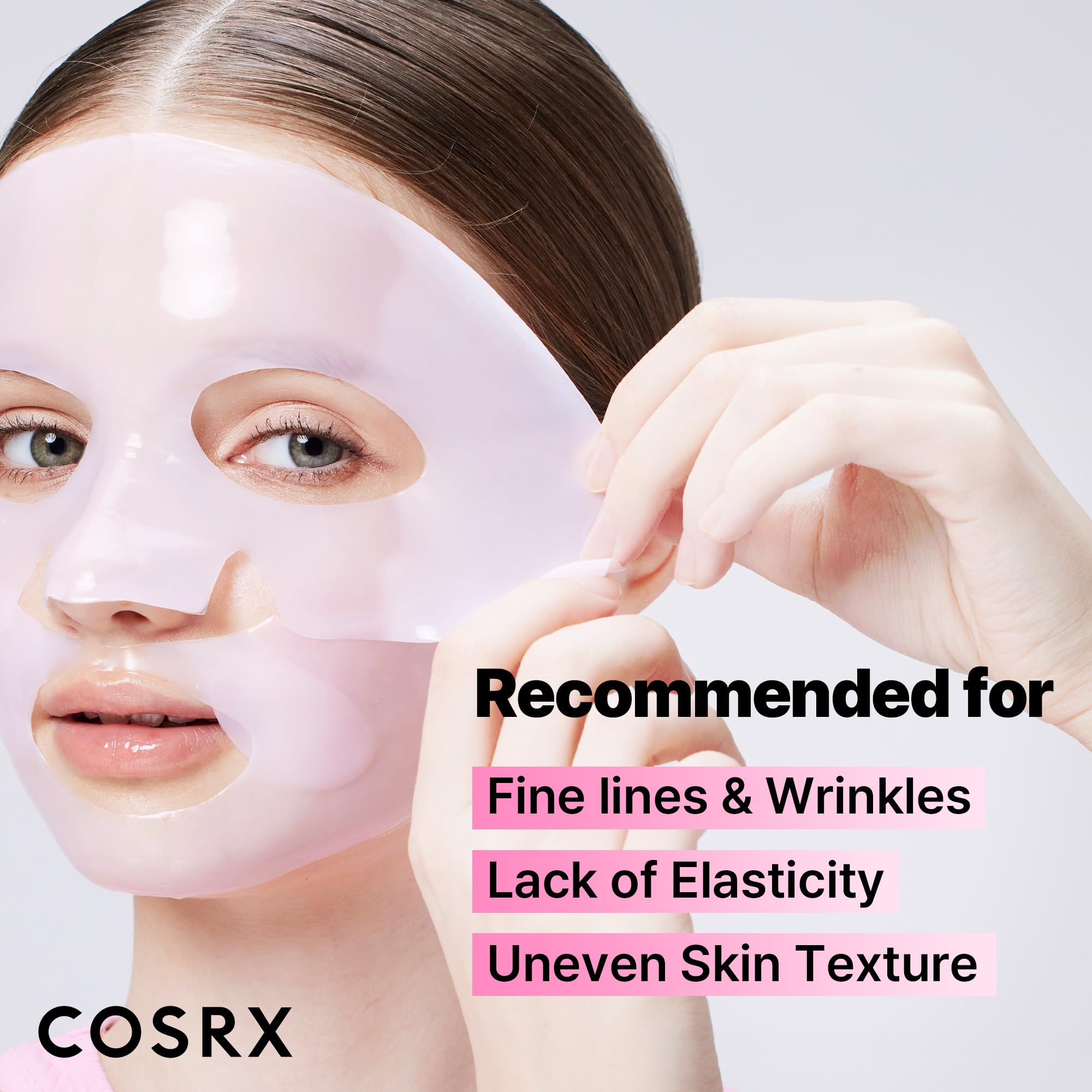 COSRX Pink Peptides adenosine closeup underlines skin supporting hydration