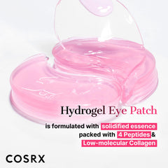 COSRX Pink Peptides Eye Patch box opened showing 60 patches for nightly use.
