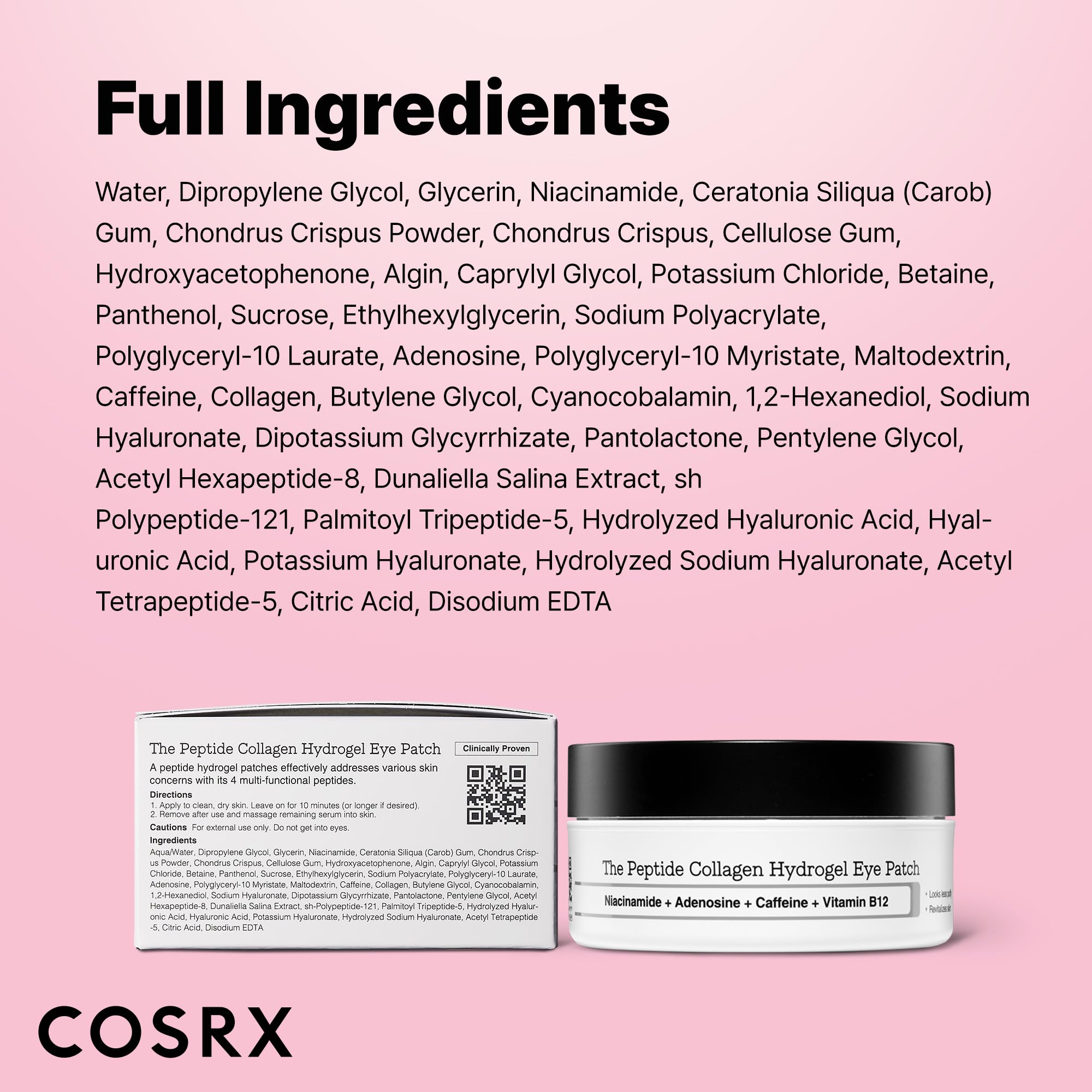 COSRX Pink Peptides Eye Patch stocking-stuffer ready skincare gift.