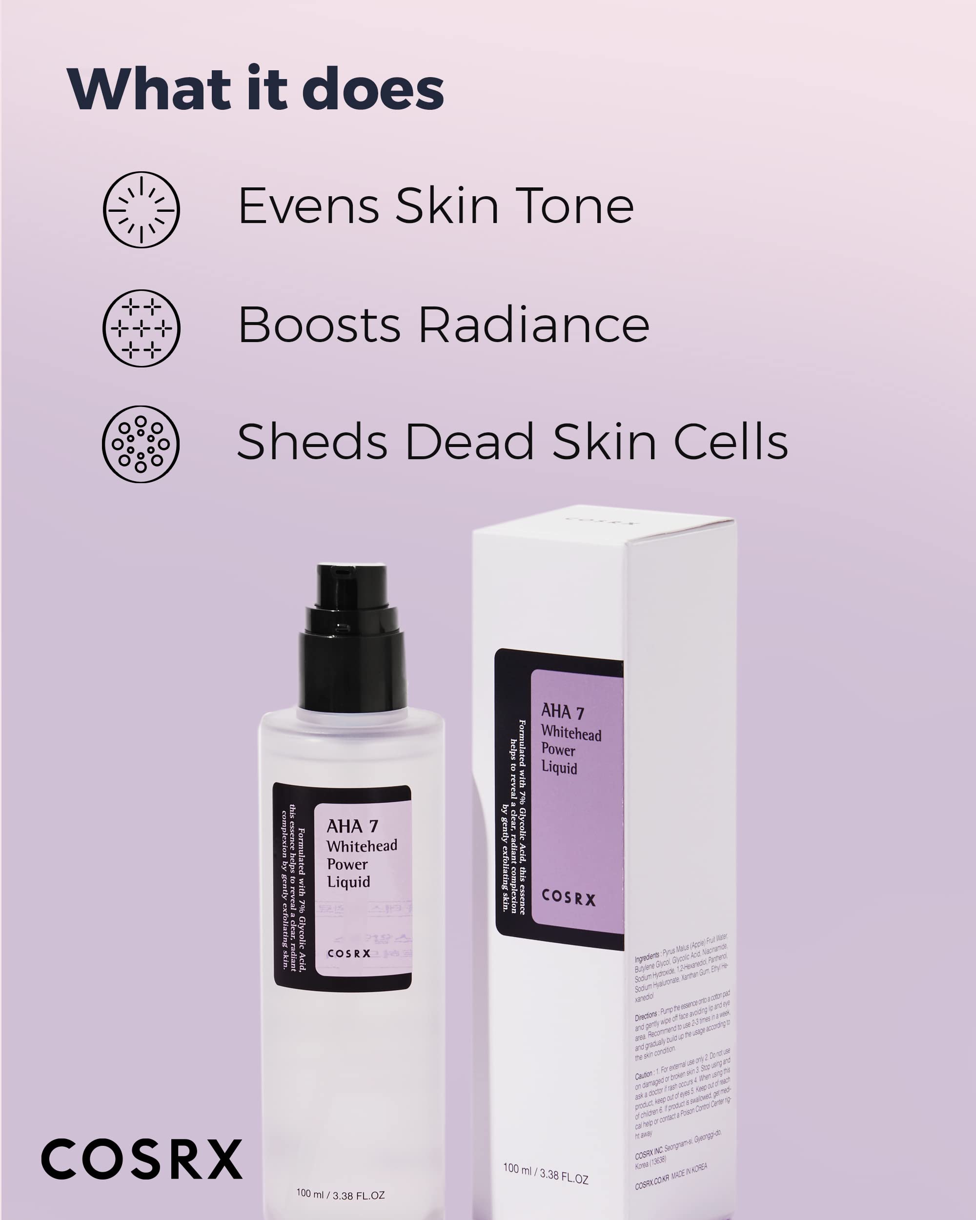COSRX Pore Minimizer effect shown in action for refined pores.