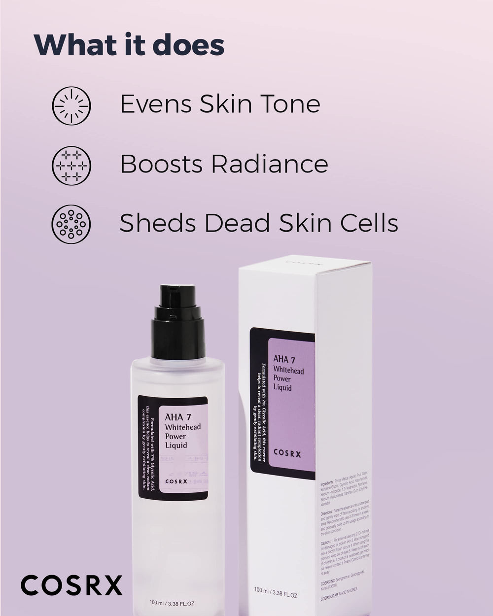 COSRX Pore Minimizer effect shown in action for refined pores.