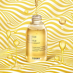 COSRX Propolis Ampoule application step demonstrates simple nightly routine.