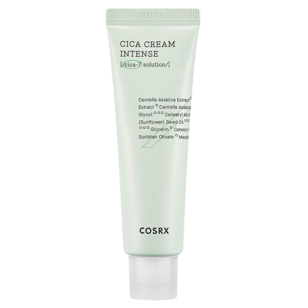 COSRX Pure Fit Cica Intensive Cream bottle for dry, sensitive skin.