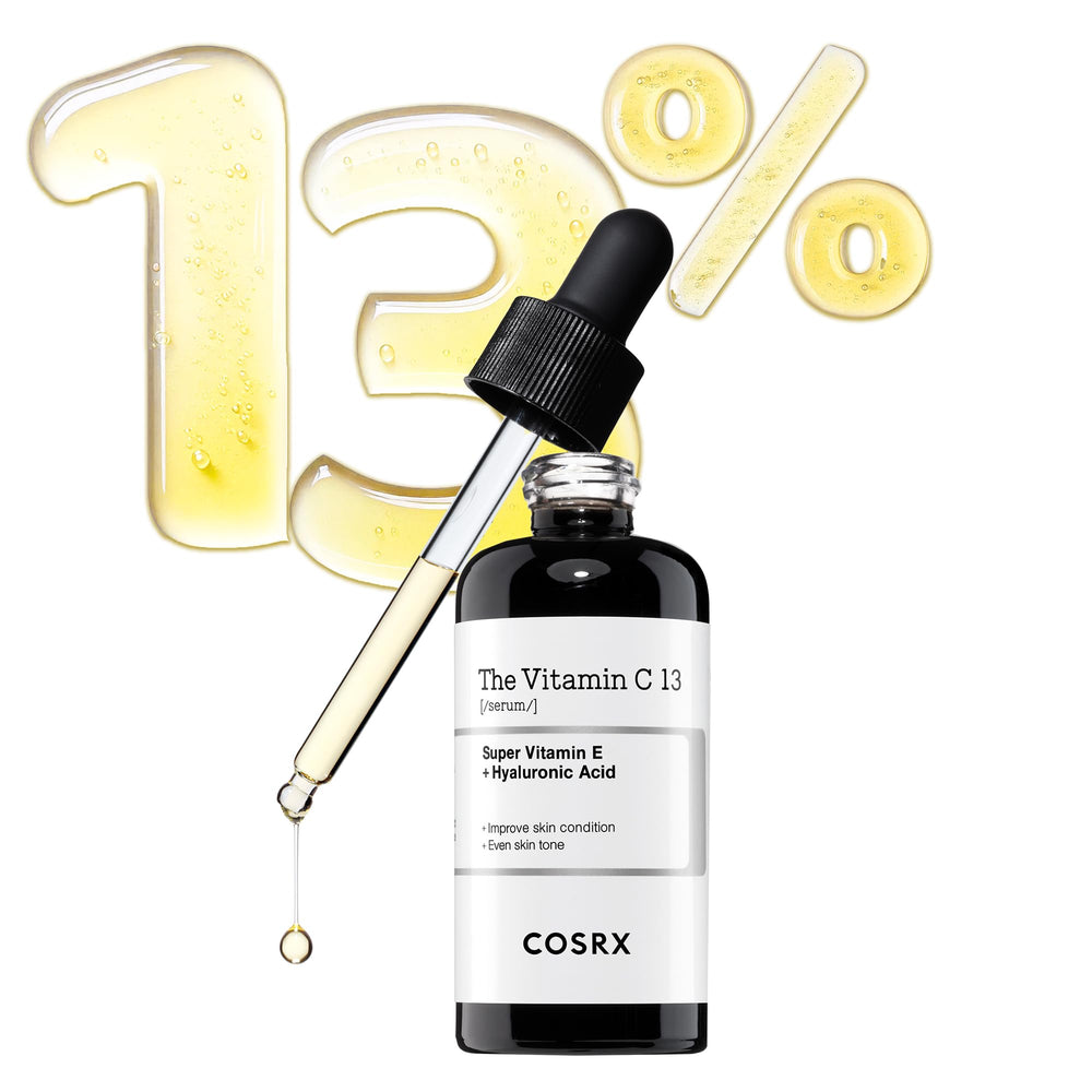 COSRX Pure Vitamin C 13% serum bottle side view highlighting the product design