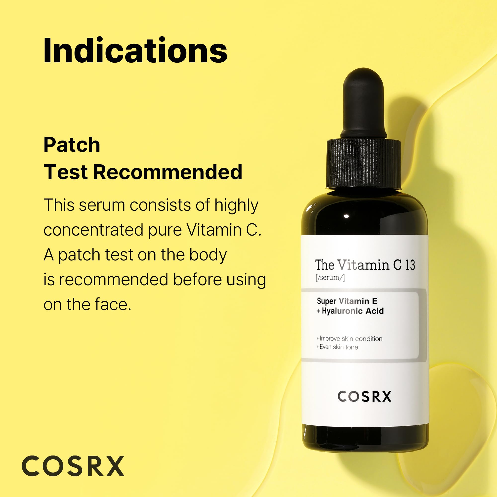 COSRX Pure Vitamin C 13% serum stored in fridge to prevent oxidation
