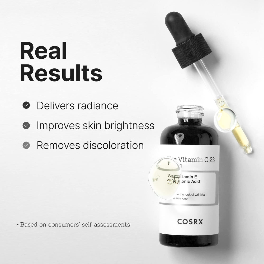 COSRX Pure Vitamin C 23% Serum application drops.