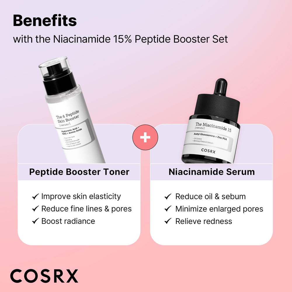 COSRX Redness-relieving Niacinamide Serum emphasizes calm, refined pores.