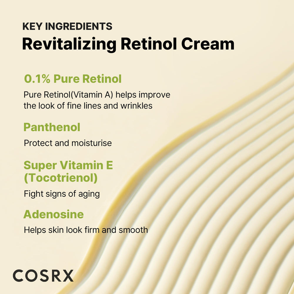 COSRX Retinol 0.1% Cream neck area application suitable for gentle daily firming