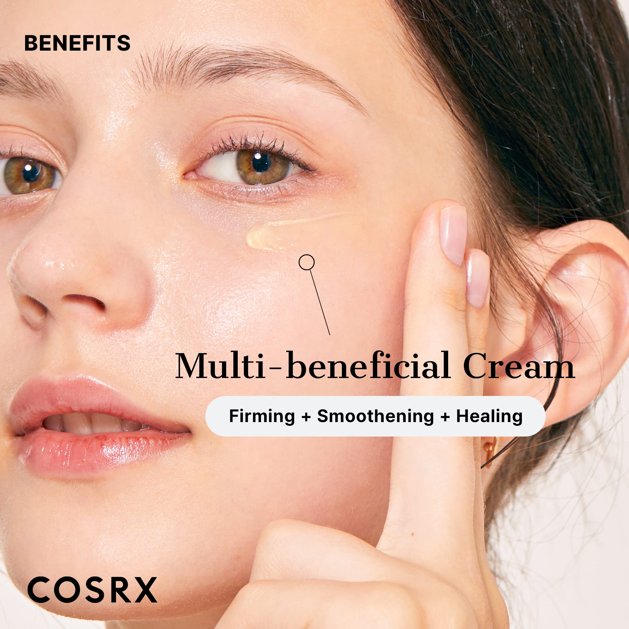 COSRX Retinol 0.1% Cream product shot emphasizes premium skincare inclusion