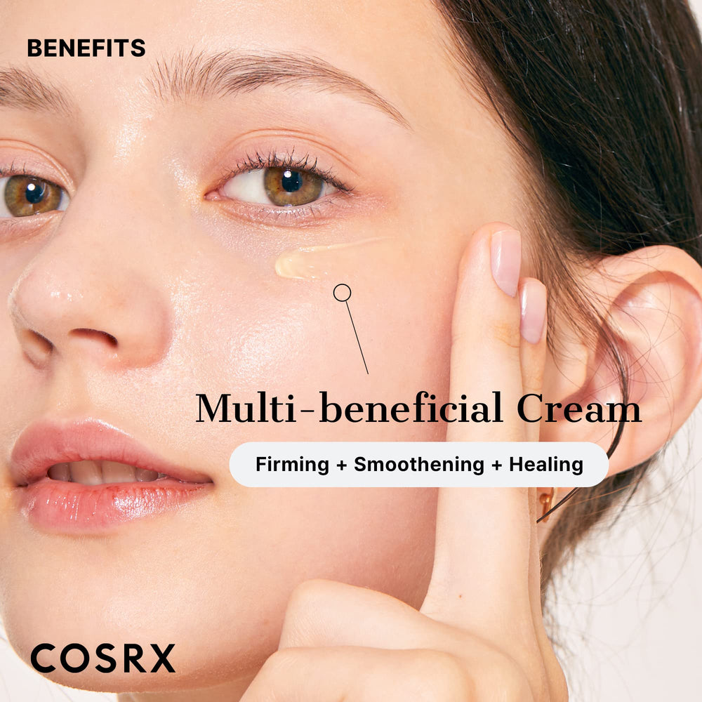 COSRX Retinol 0.1% Cream product shot emphasizes premium skincare inclusion