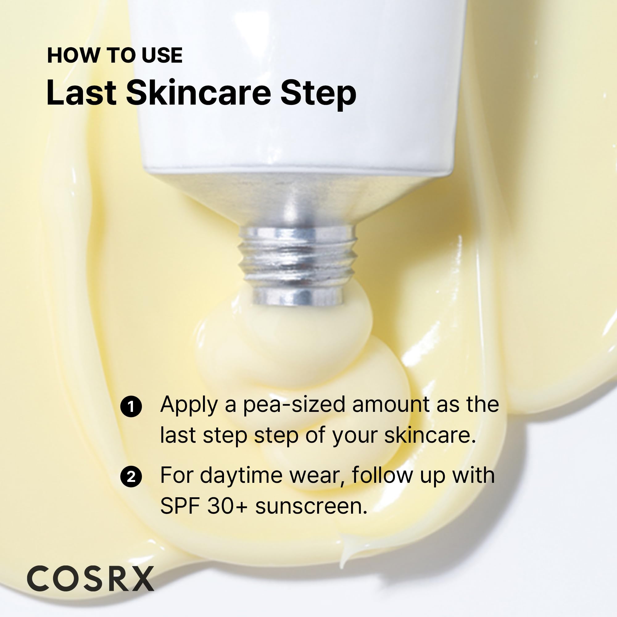COSRX Retinol 0.1% Cream vitamin e panthenol enriched formula supports moisture and calm skin
