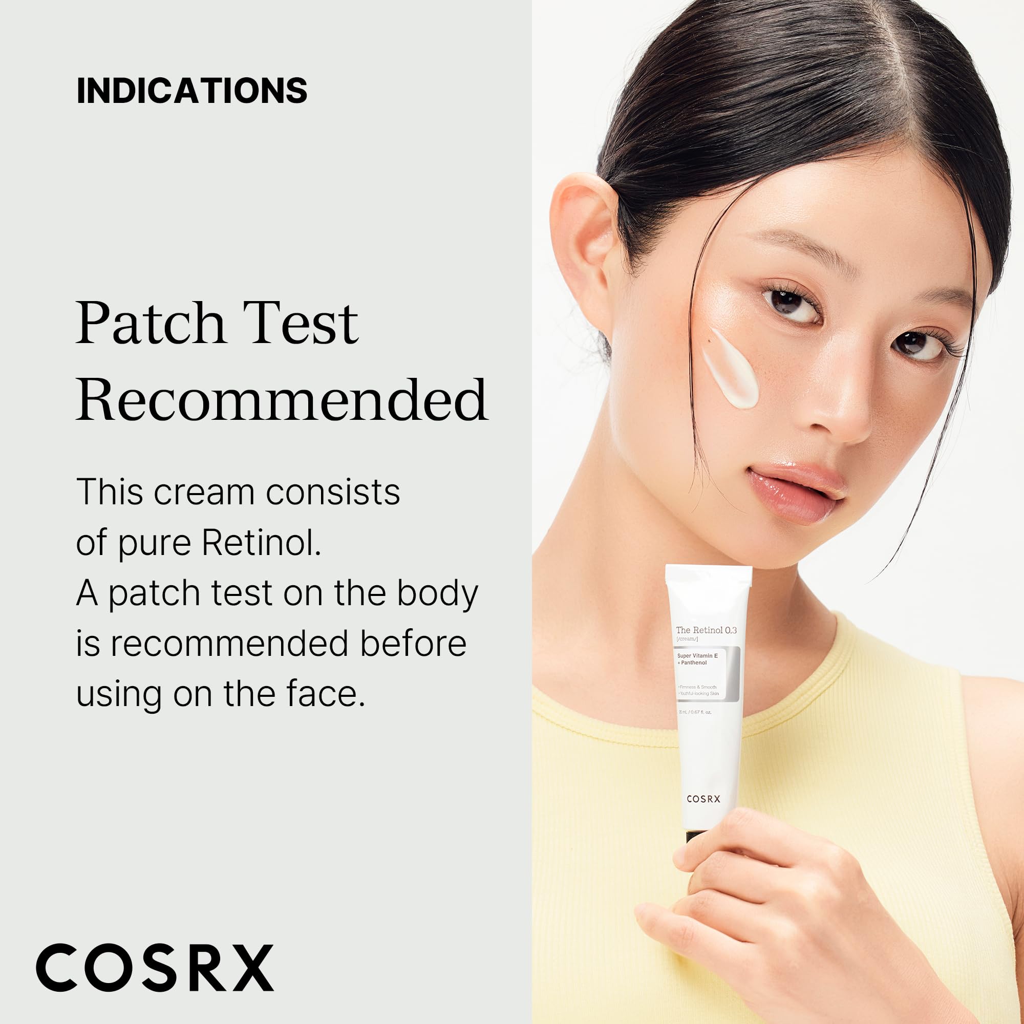 COSRX Retinol 0.3% Cream texture in-motion suggests quick absorption