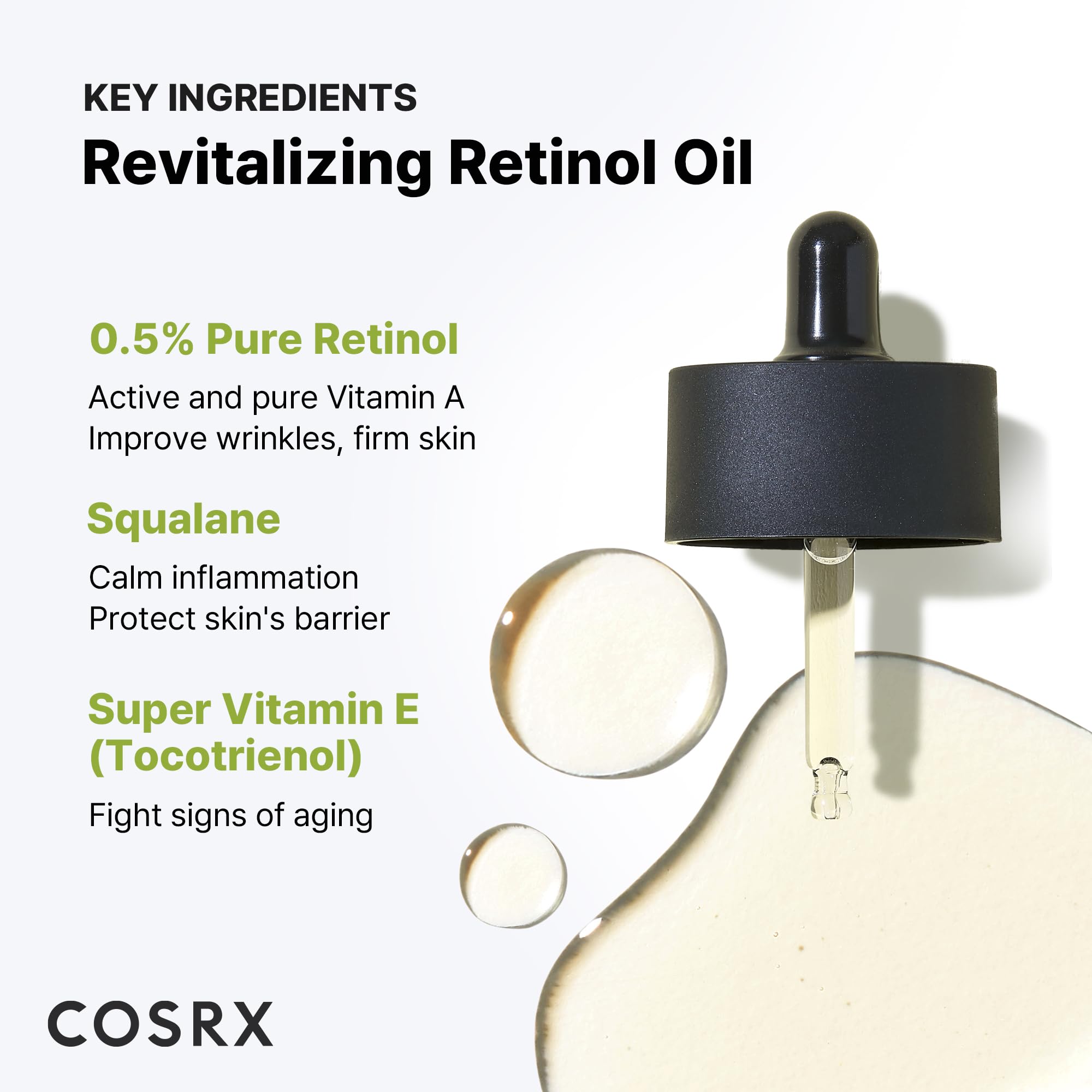 COSRX Retinol 0.5 Oil night routine application on face for smoother look
