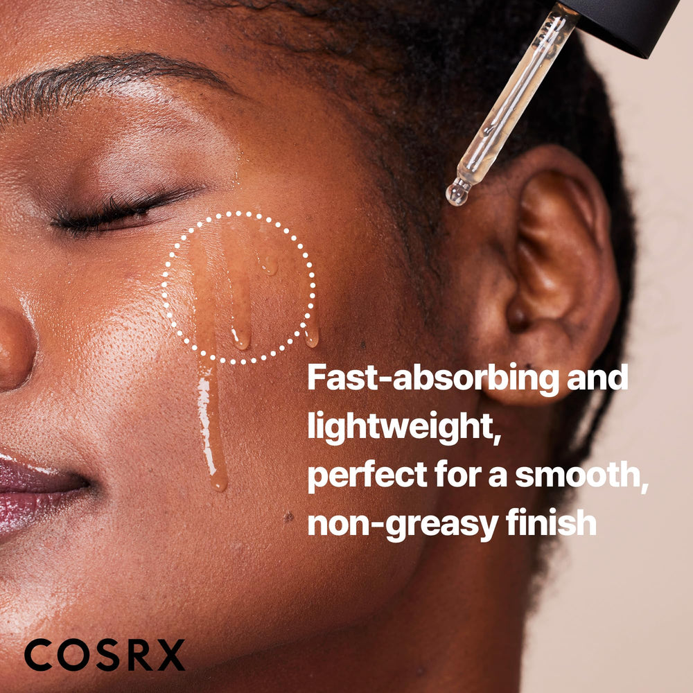 COSRX Serum application after cleansing demonstrates layering for targeted brightening and hydration