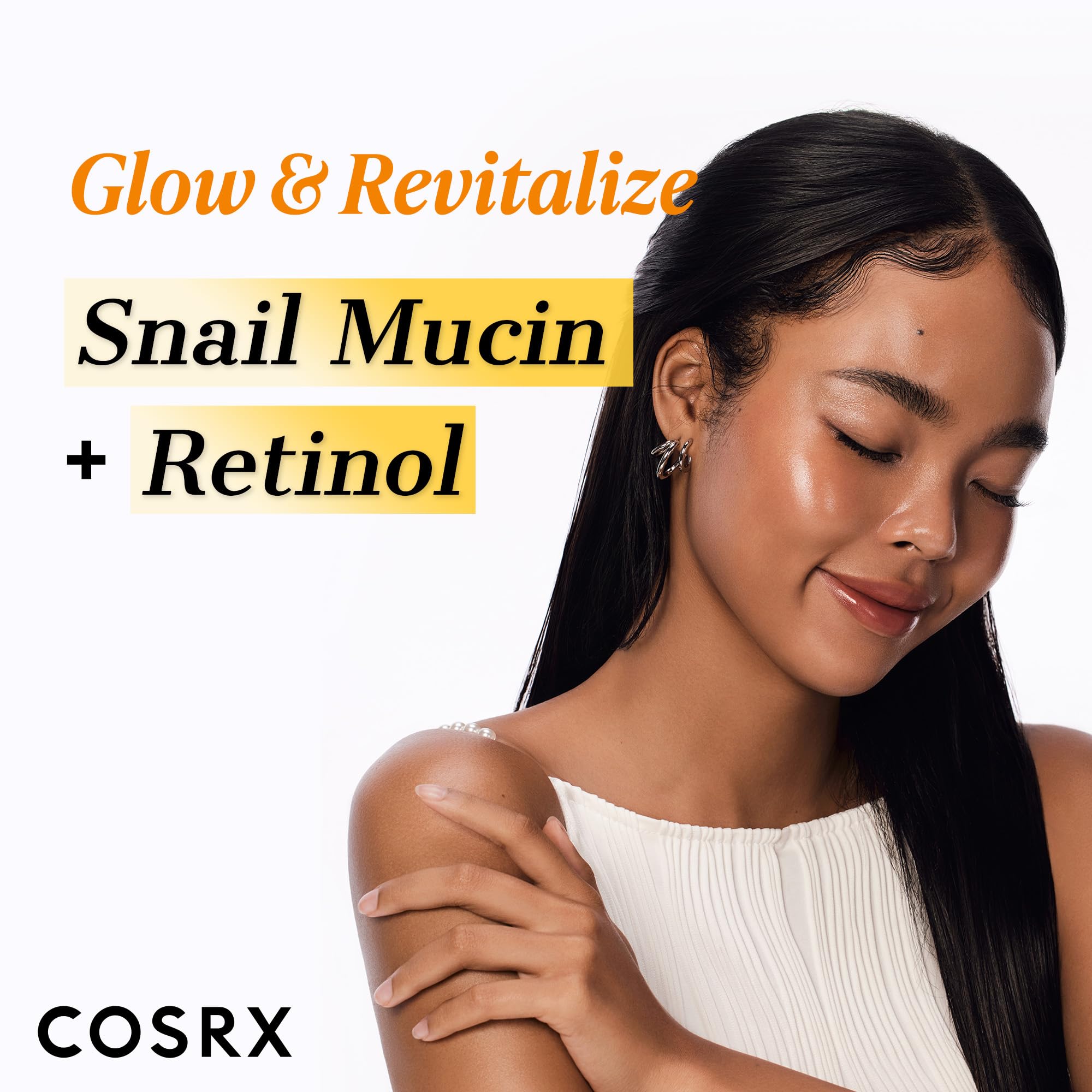 COSRX Snail 96% Mucin Power Essence being patted into skin.