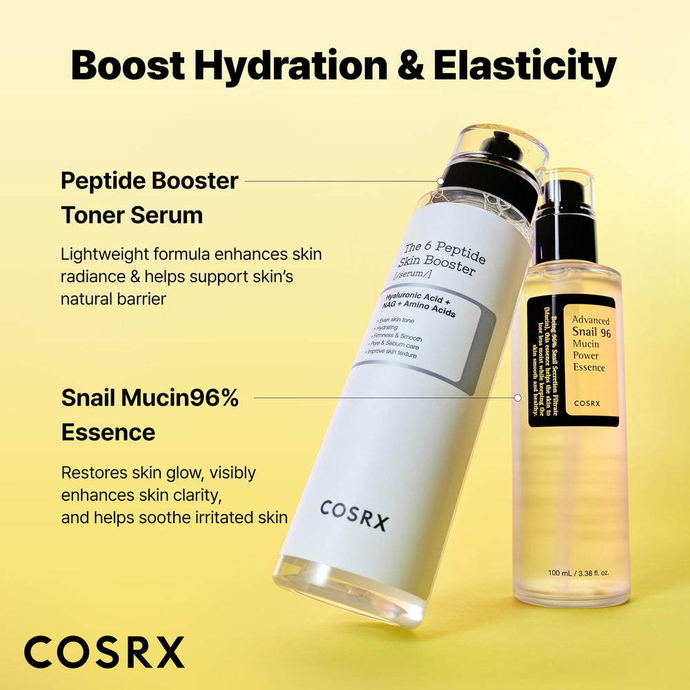 COSRX Snail Mucin 96% label close-up highlights high snail filtration.