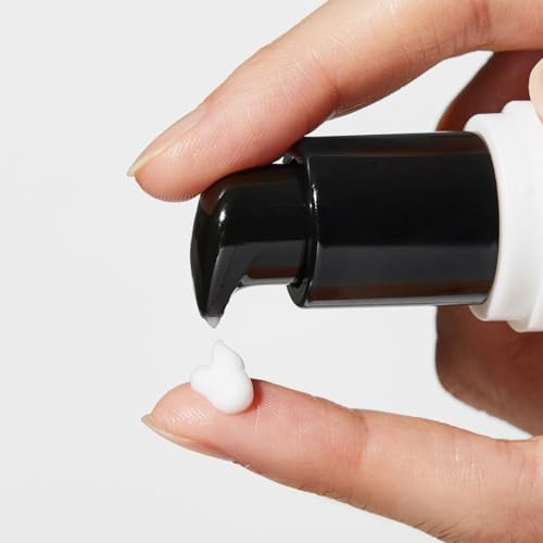 COSRX Snail Mucin Peptide Under Eye Cream pump demonstrates easy, precise application
