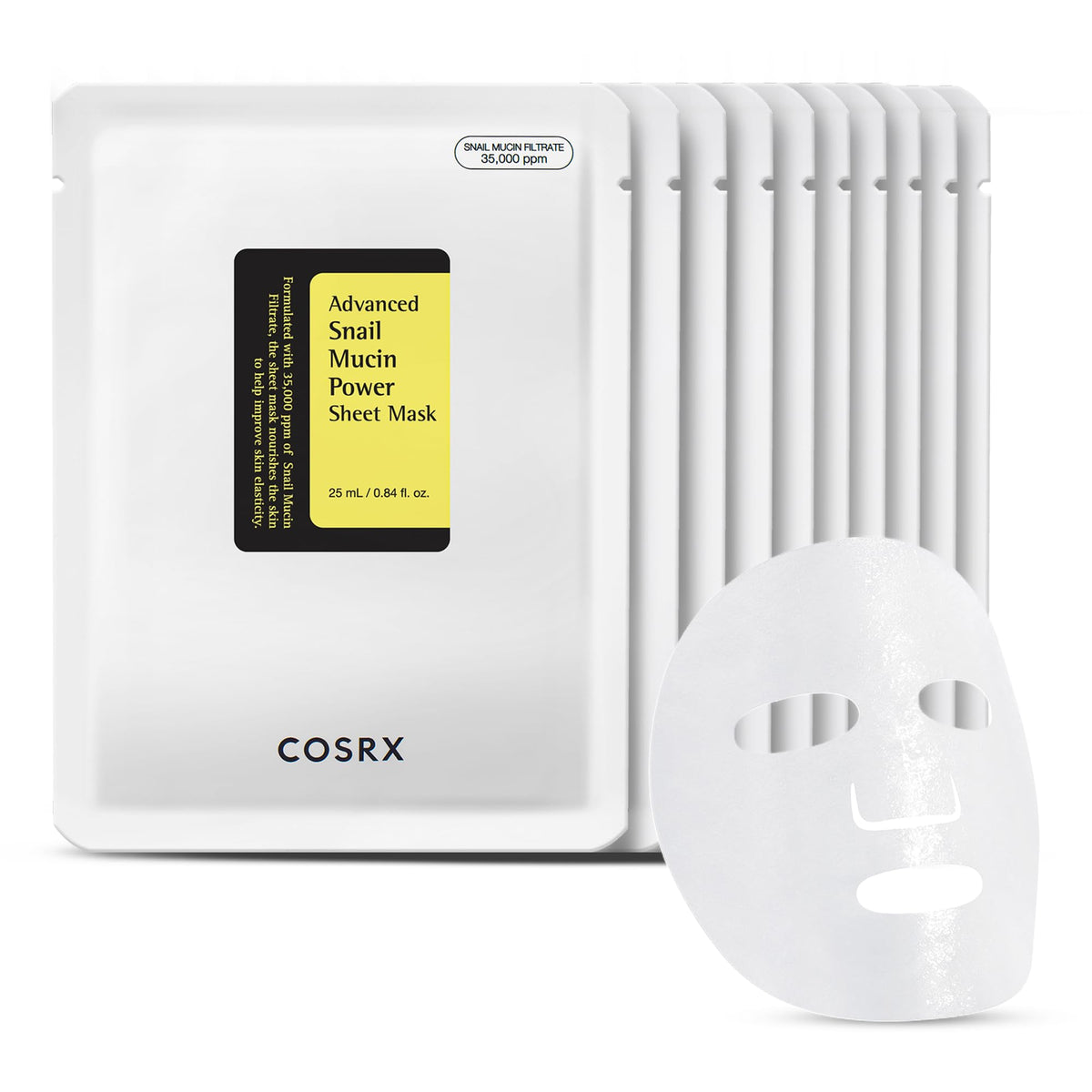 COSRX Snail Mucin Sheet Mask closeup for intense hydration and glow
