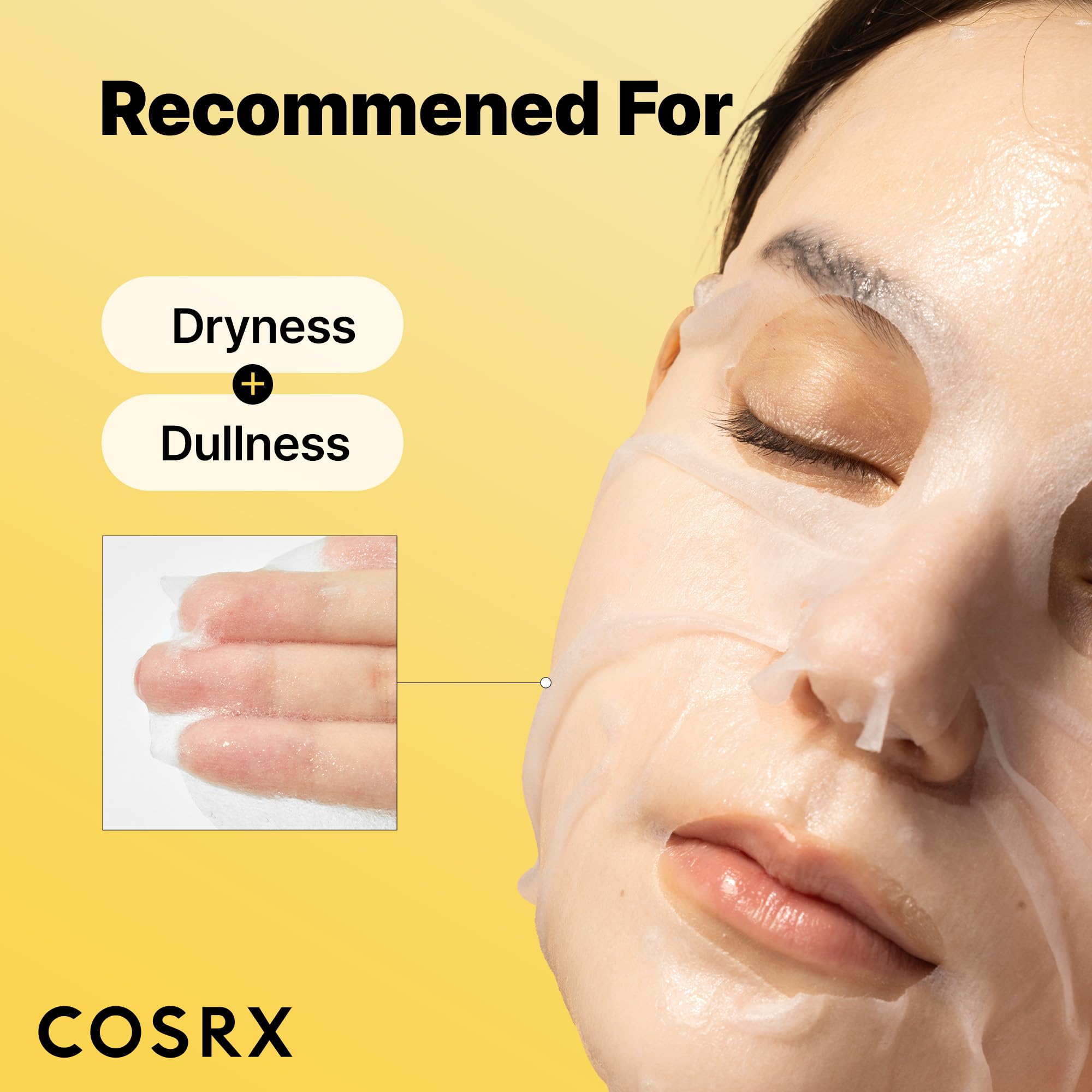 COSRX Snail Mucin Sheet Mask wrapped in liner emphasizes clean, gentle skincare