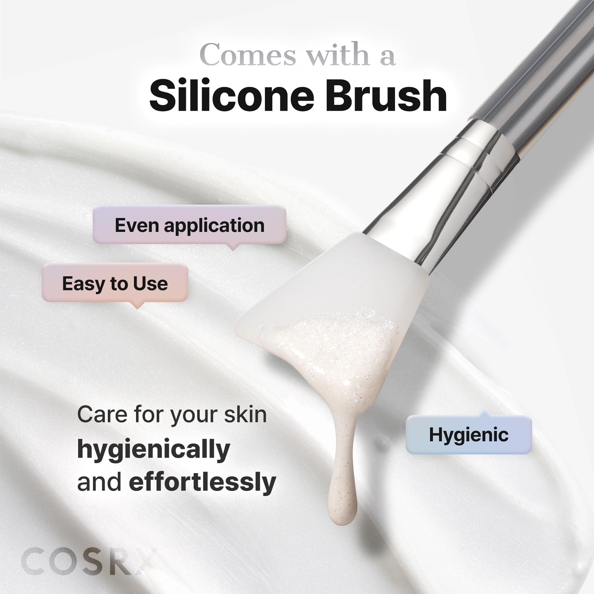 COSRX lifestyle image in spa setting illustrating glazed glass-skin results