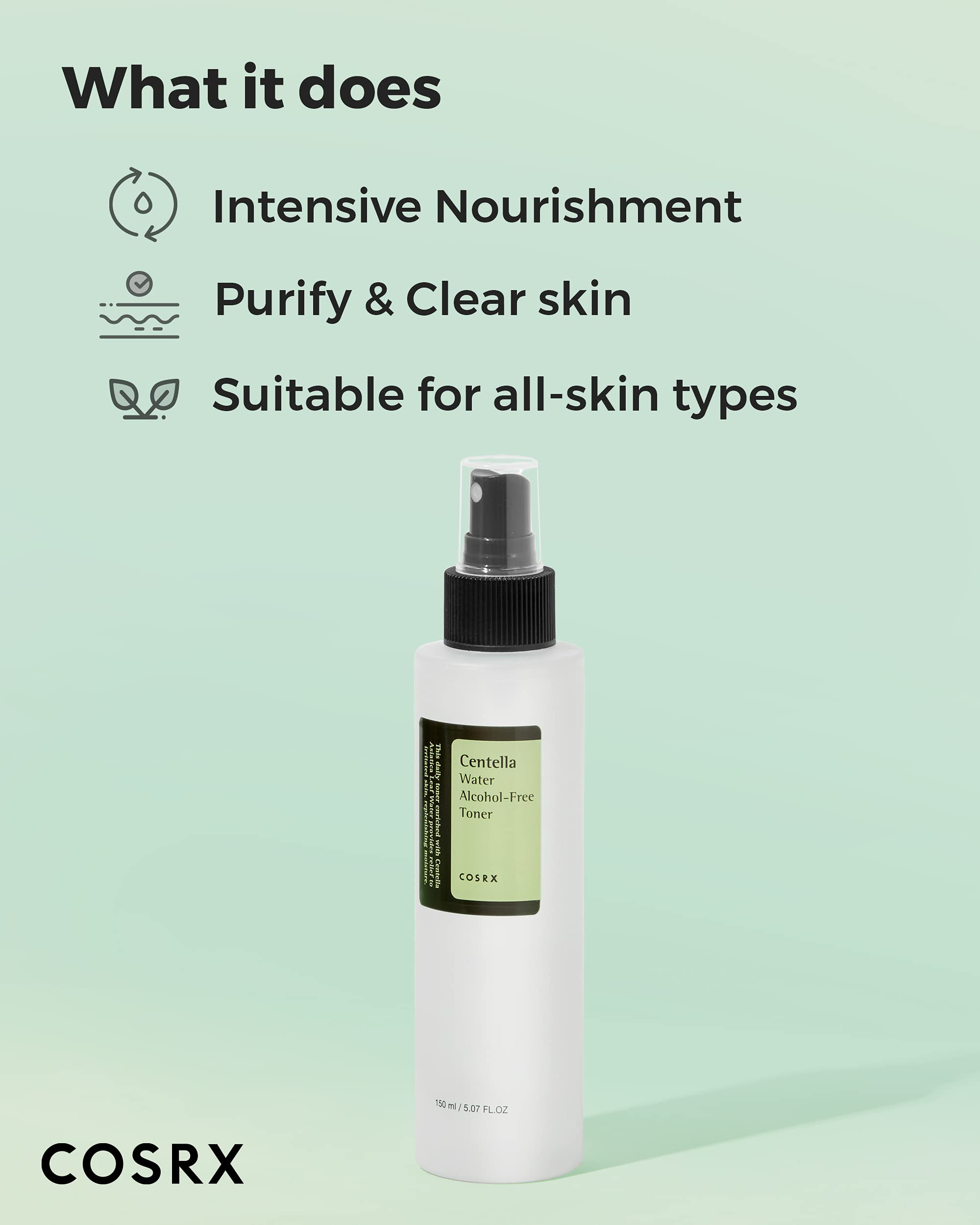 COSRX Toner application mist demonstrates easy, even coverage in a morning routine.