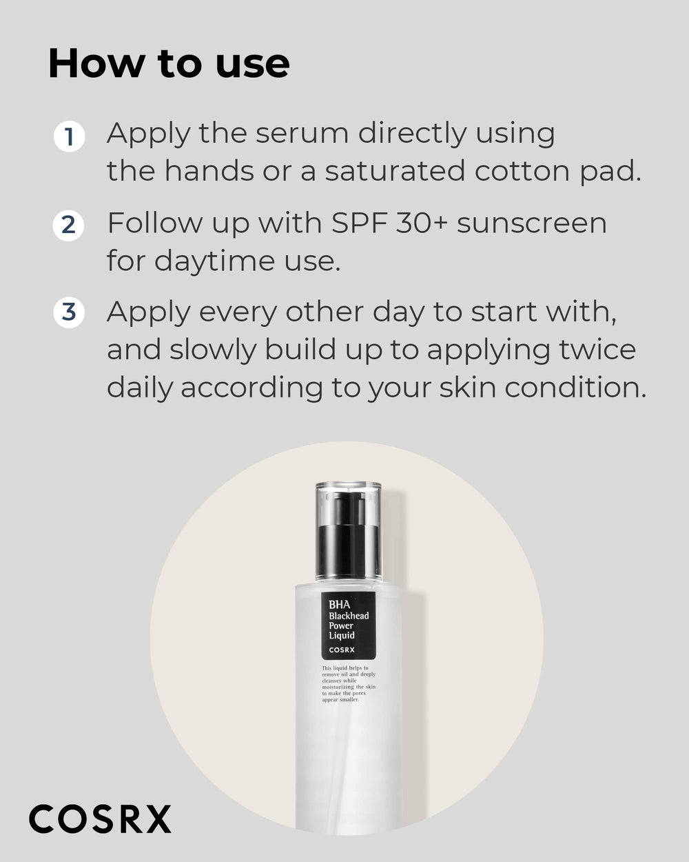 COSRX enlarged-pores visual demonstrates pore minimizing potential with regular use