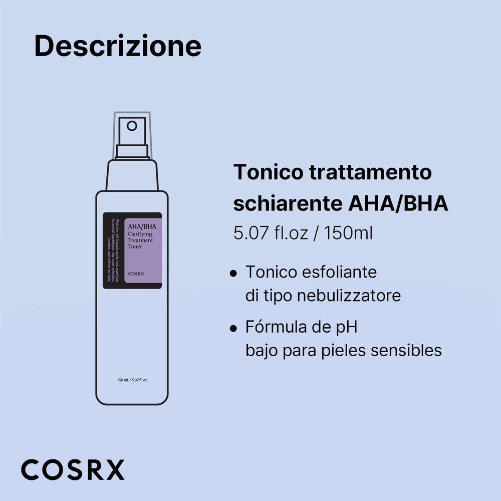COSRX toner label close-up notes sulfate-free, paraben-free formula.