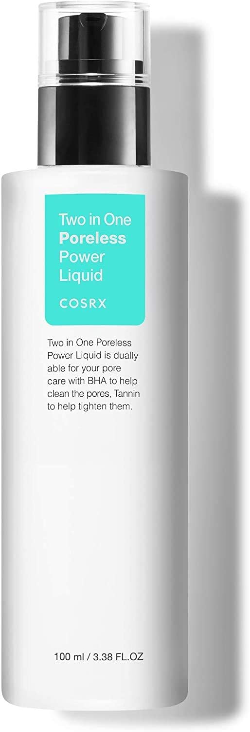 COSRX serum texture close-up highlighting a lightweight formula for pore control.