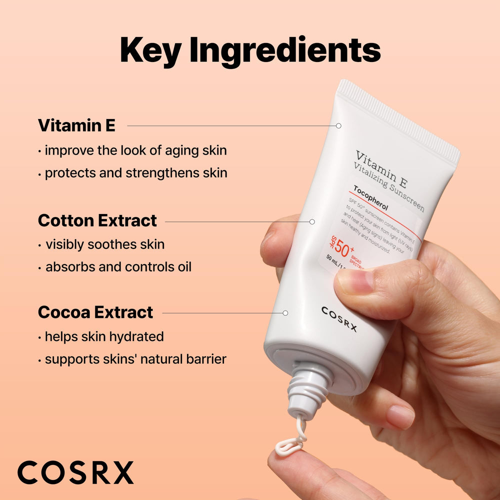 COSRX Vitamin E Sunscreen no whitecast on diverse complexions.